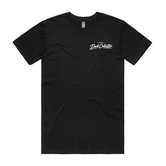 Black front flat lay