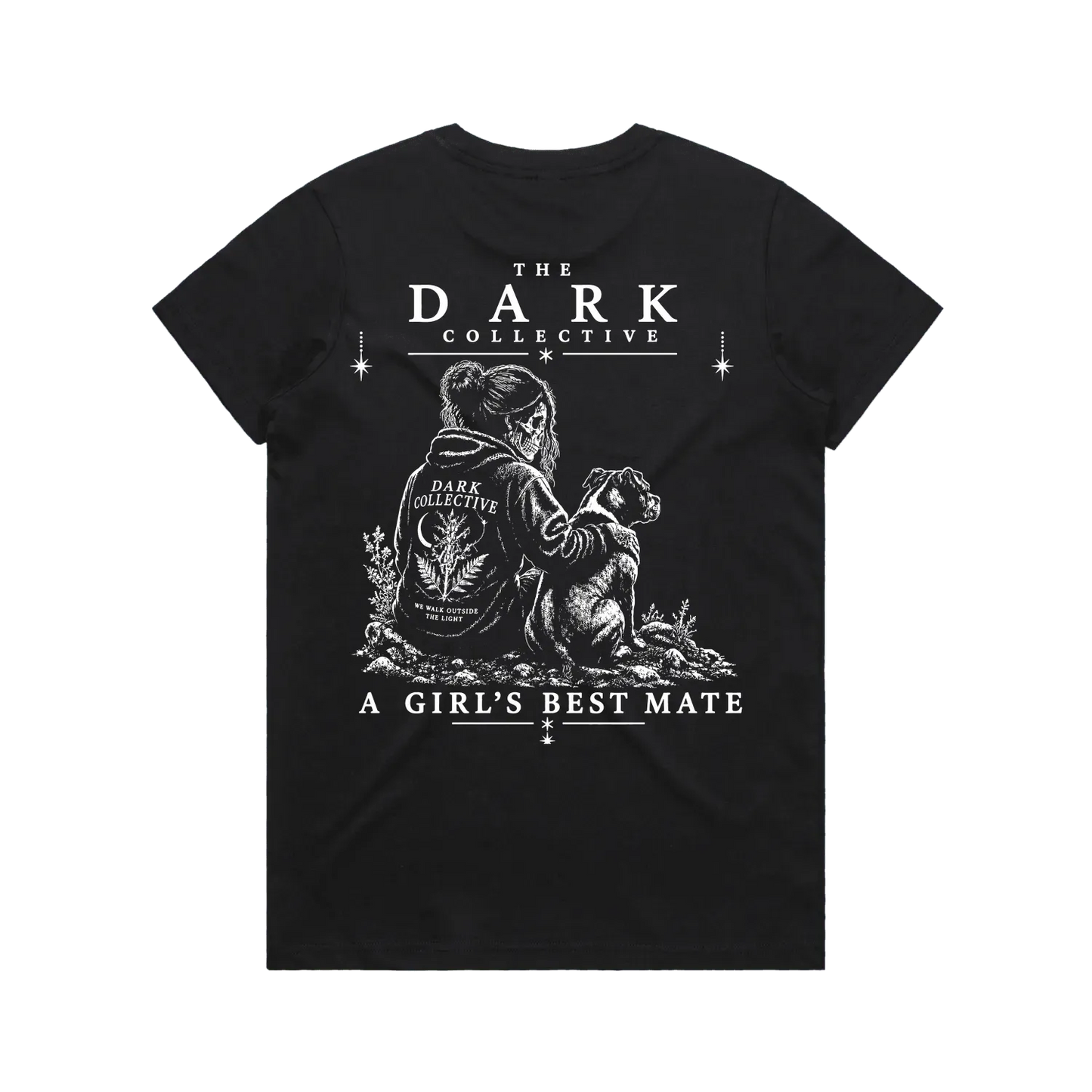 Black back flat lay