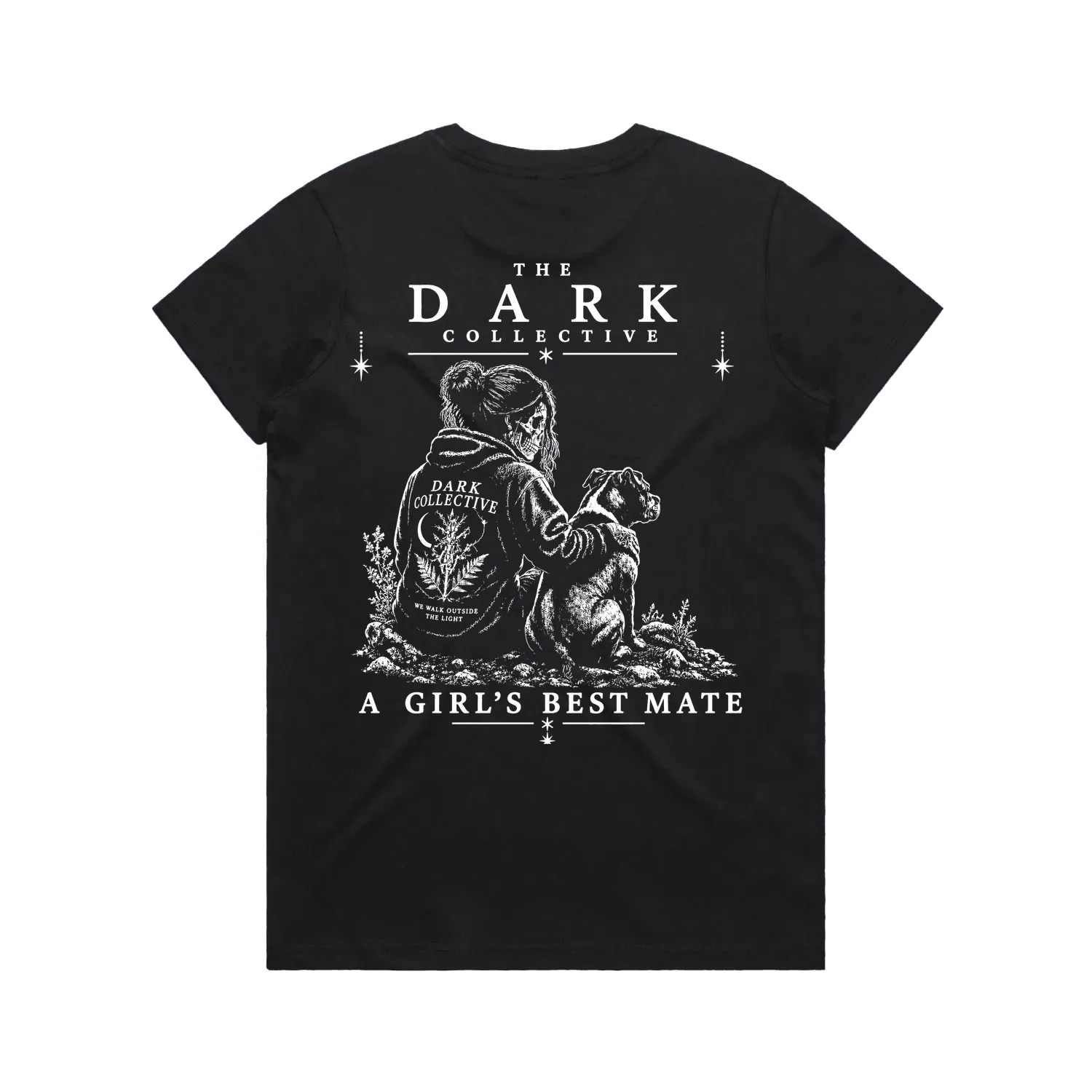 Black back flat lay