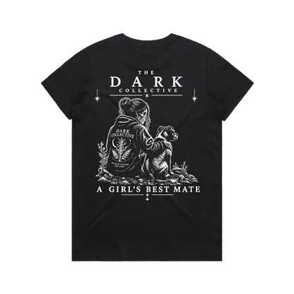 Black back flat lay
