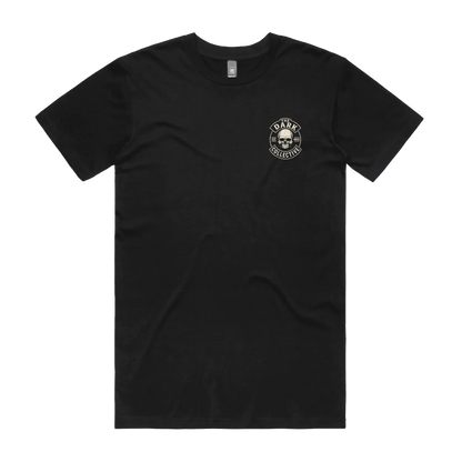 Black front flat lay