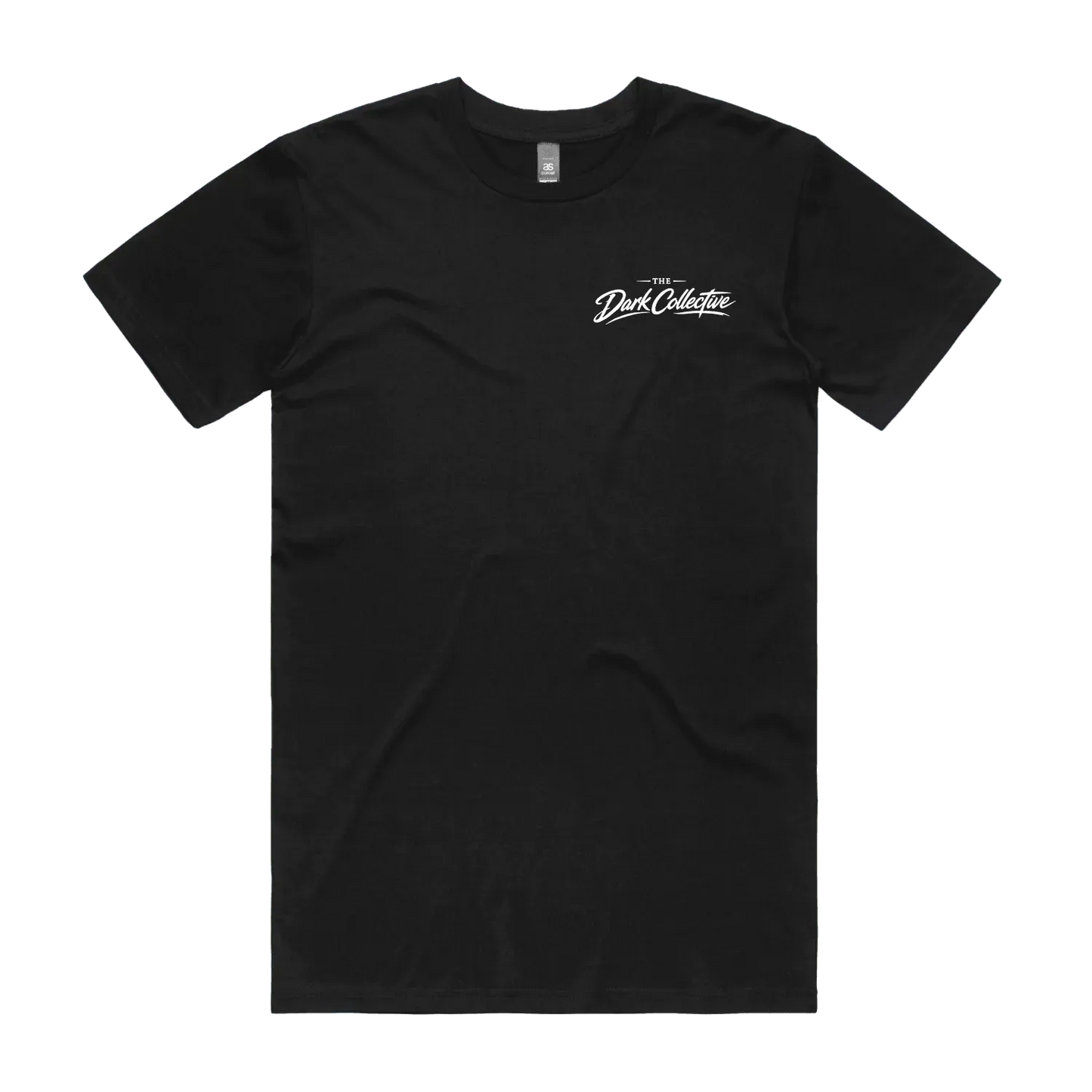 Black front flat lay