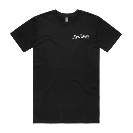 Black front flat lay