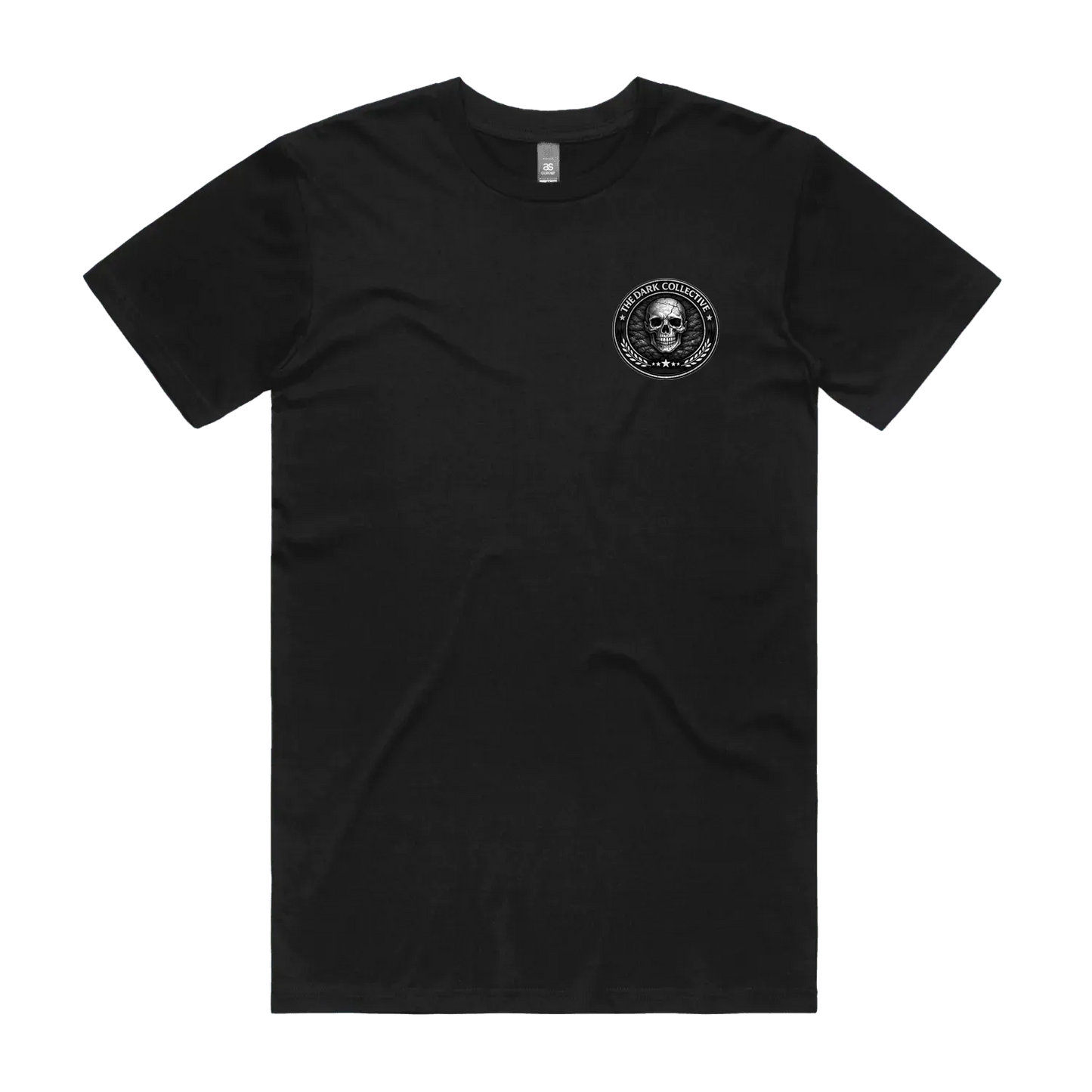 Black front flat lay