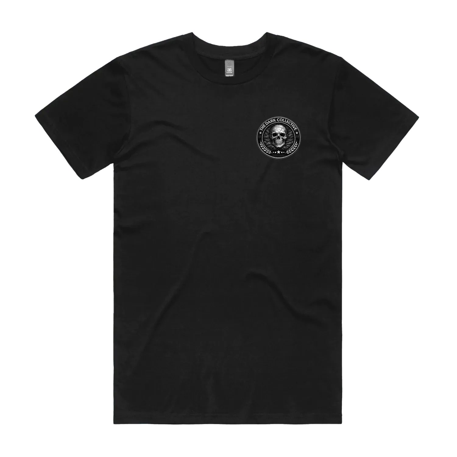 Black front flat lay