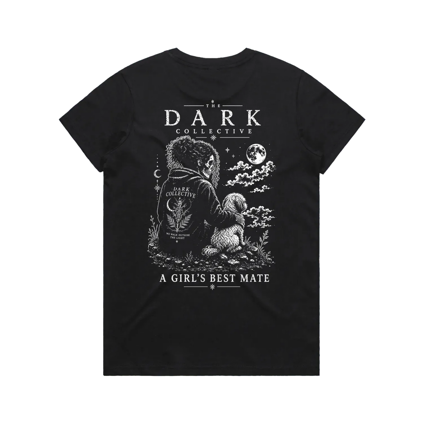 Black back flat lay