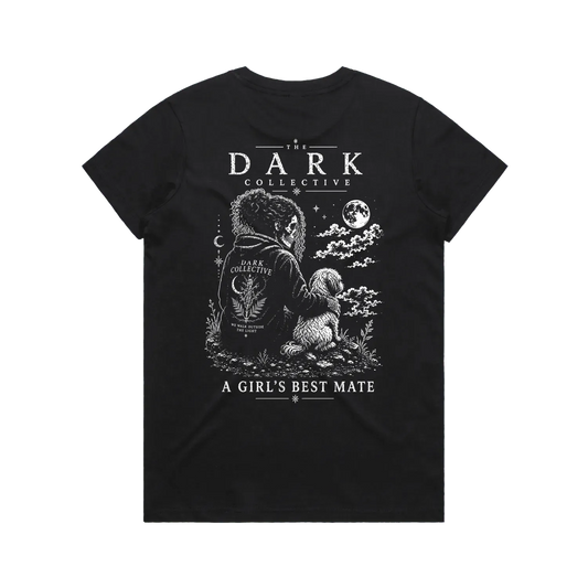 Black back flat lay