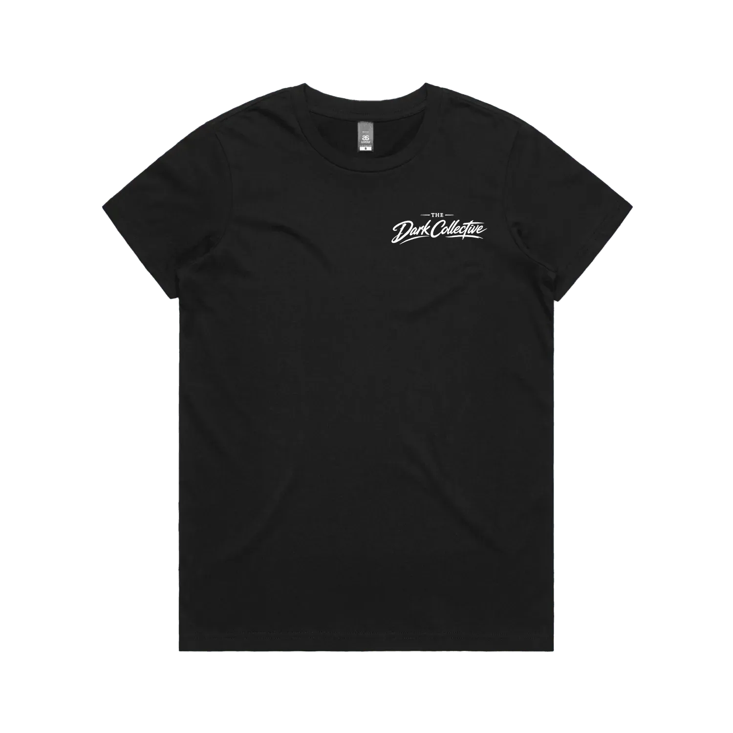 Black front flat lay