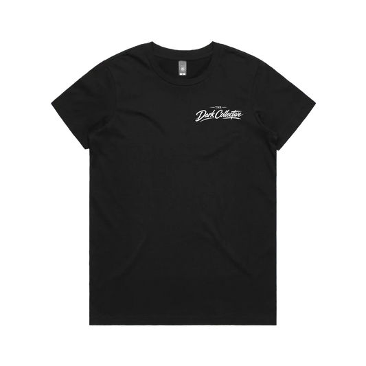 Black front flat lay
