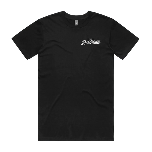 Black front flat lay