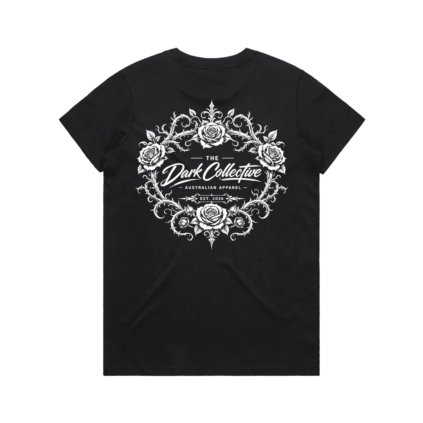 Black back flat lay