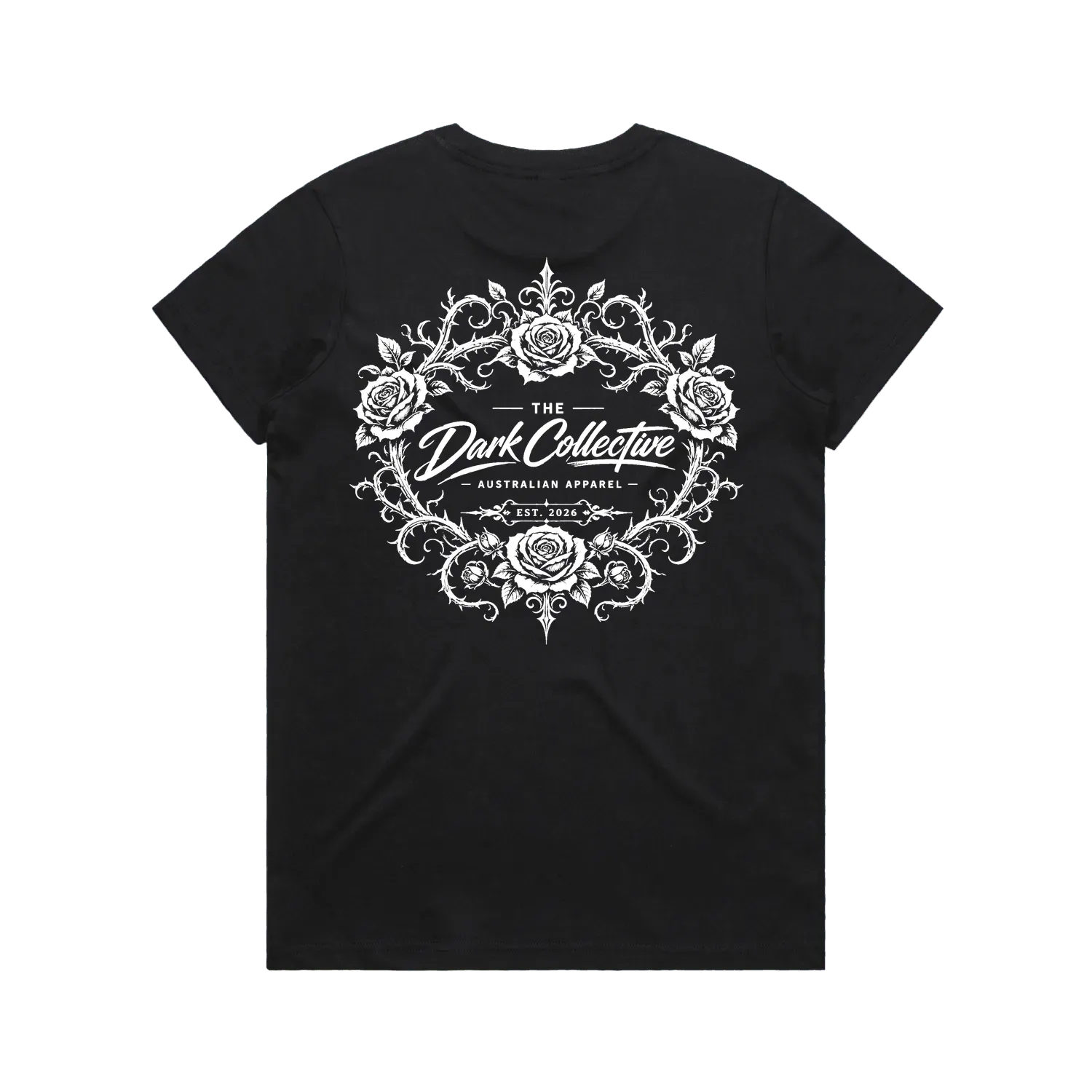 Black back flat lay