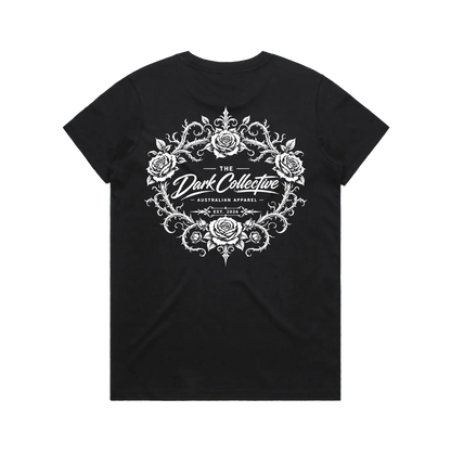 Black back flat lay