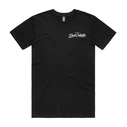 Black front flat lay