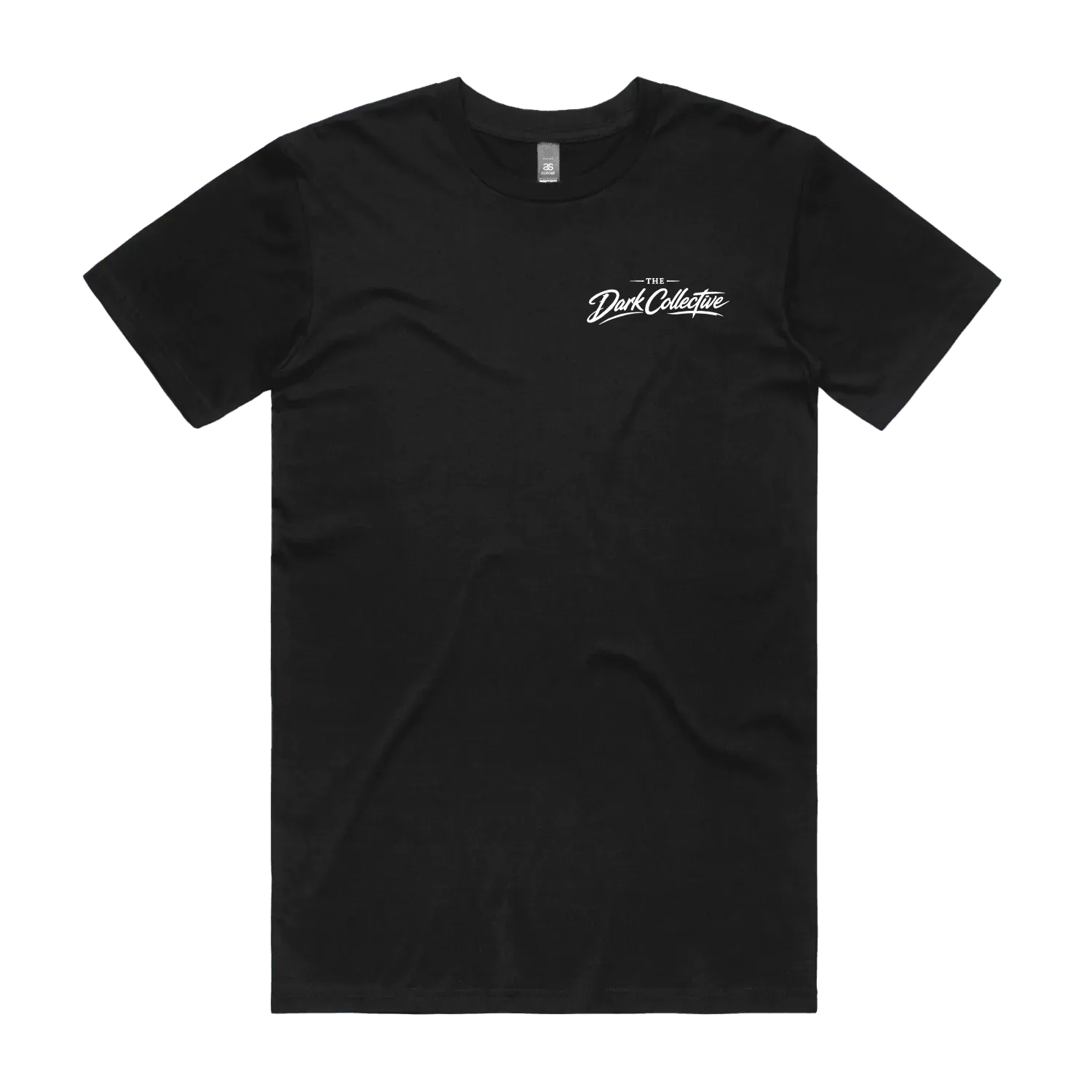Black front flat lay