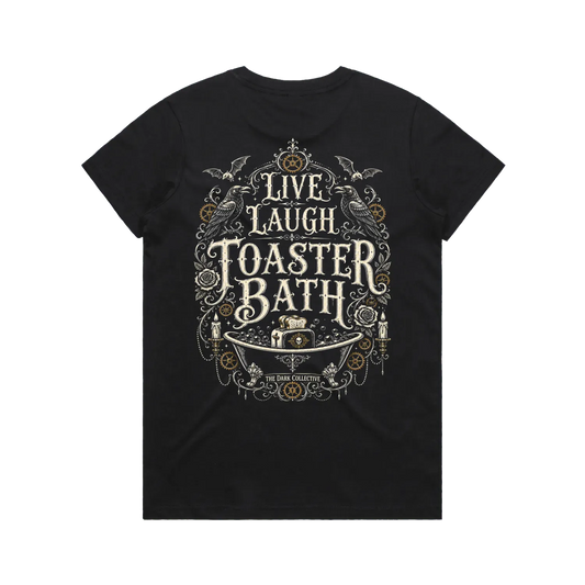 Black back flat lay