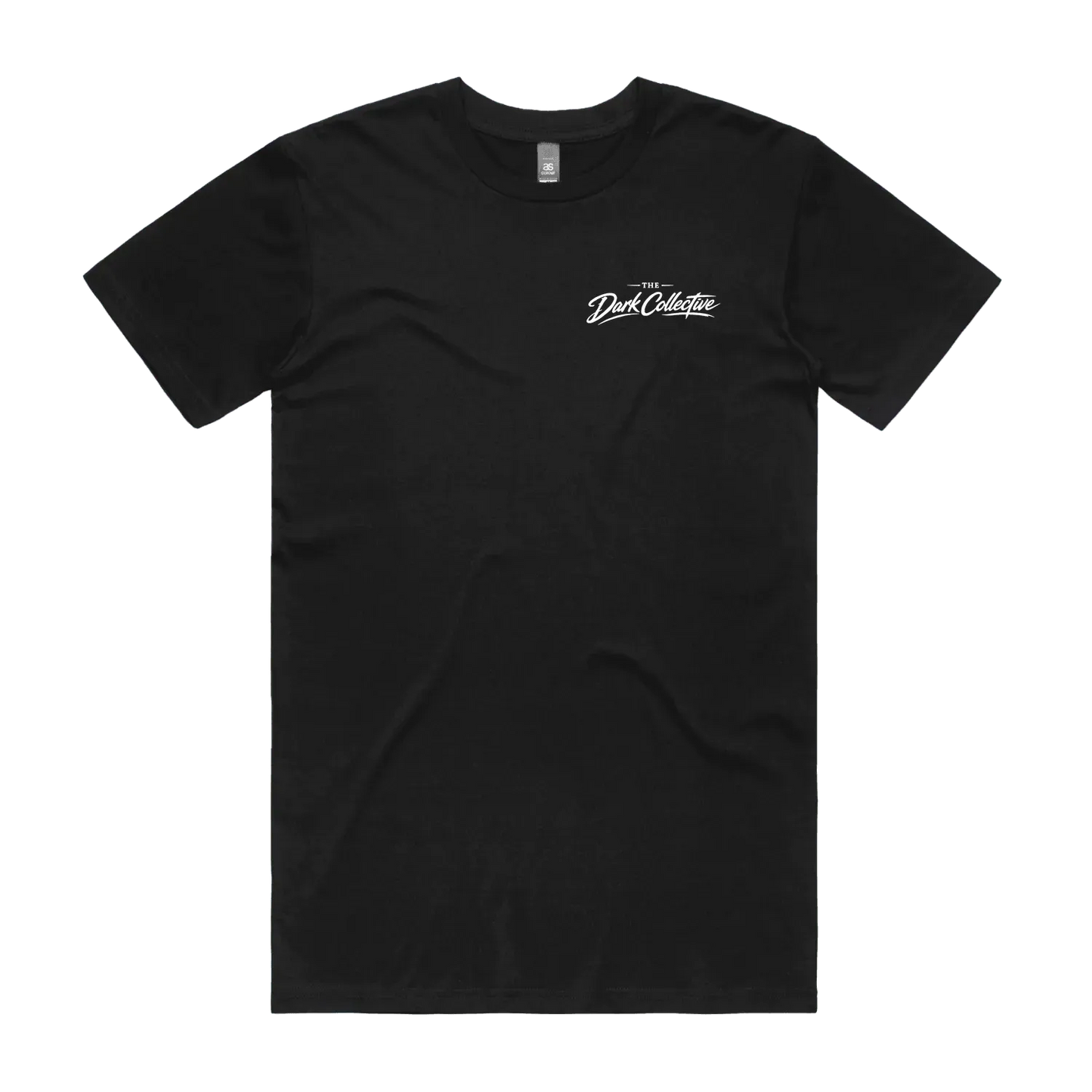 Black front flat lay