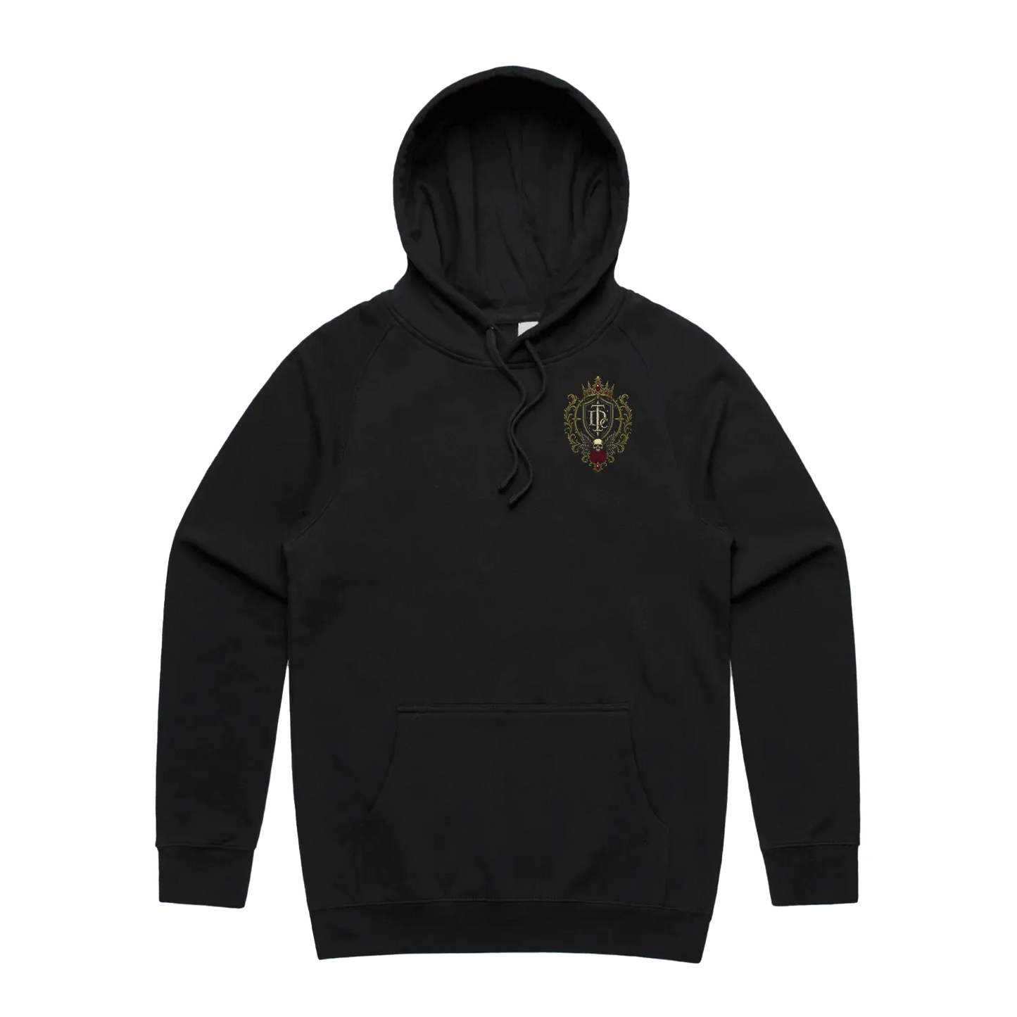 Embrace the Shadow Crest Hoodie