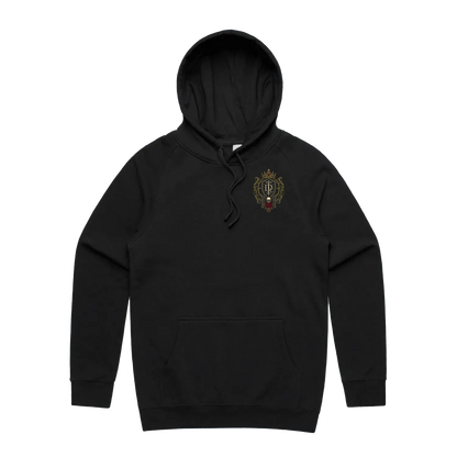 Embrace the Shadow Crest Hoodie