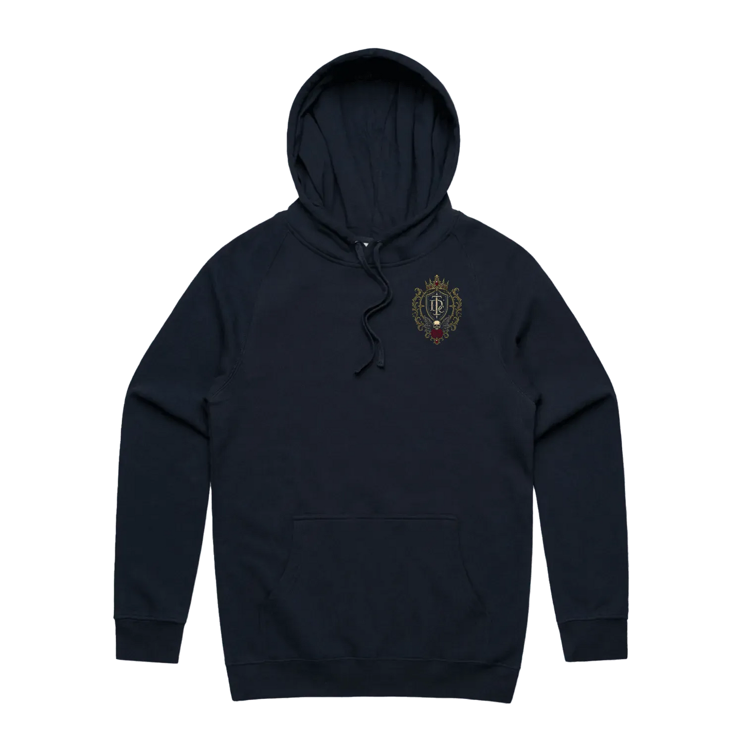 Embrace the Shadow Crest Hoodie