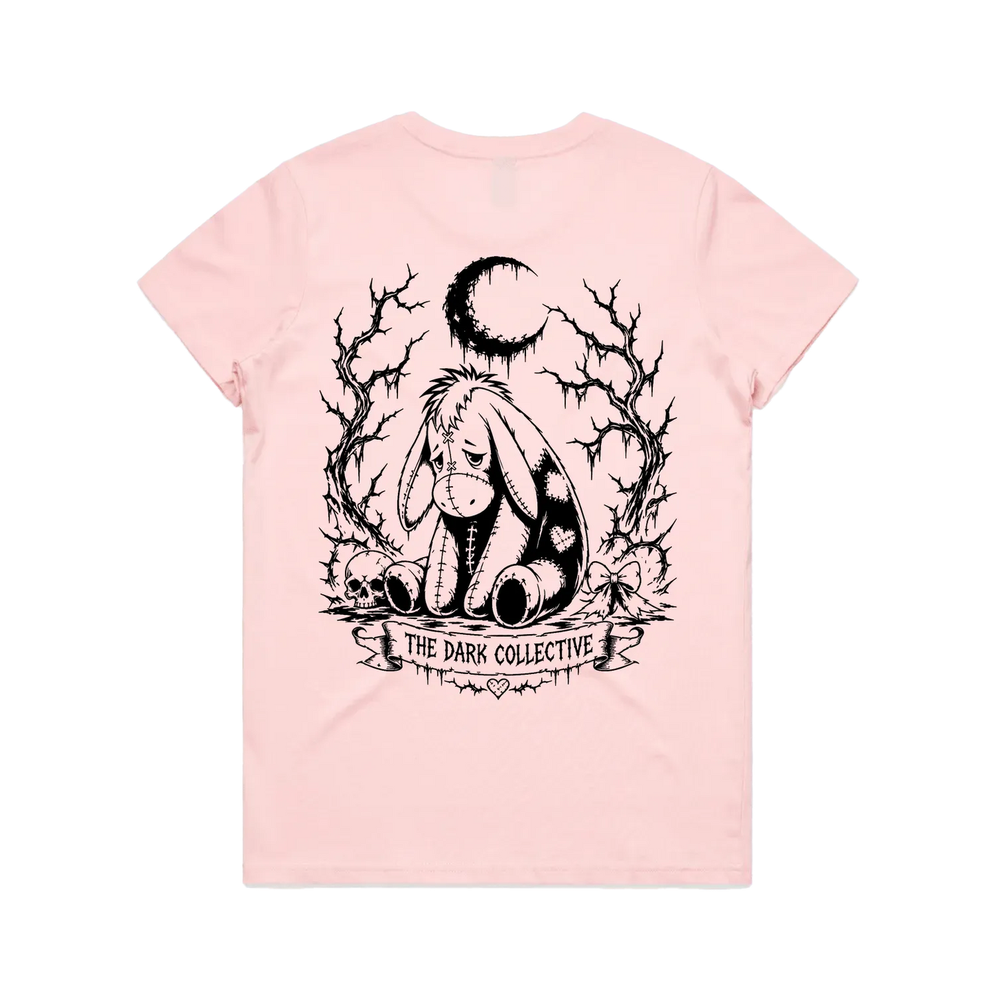 Pink back flat lay
