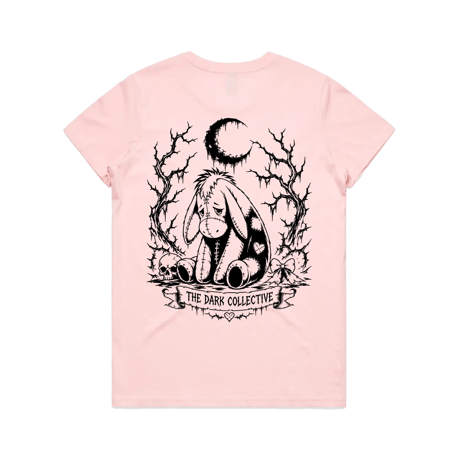 Pink back flat lay