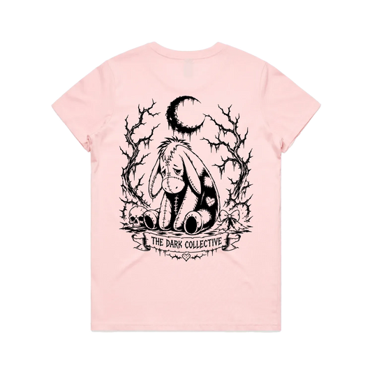 Pink back flat lay