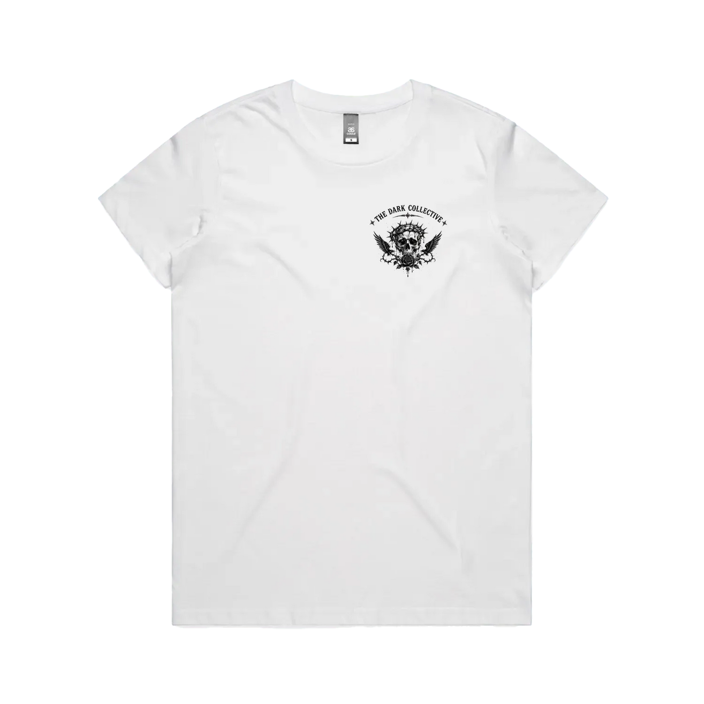 White front flat lay