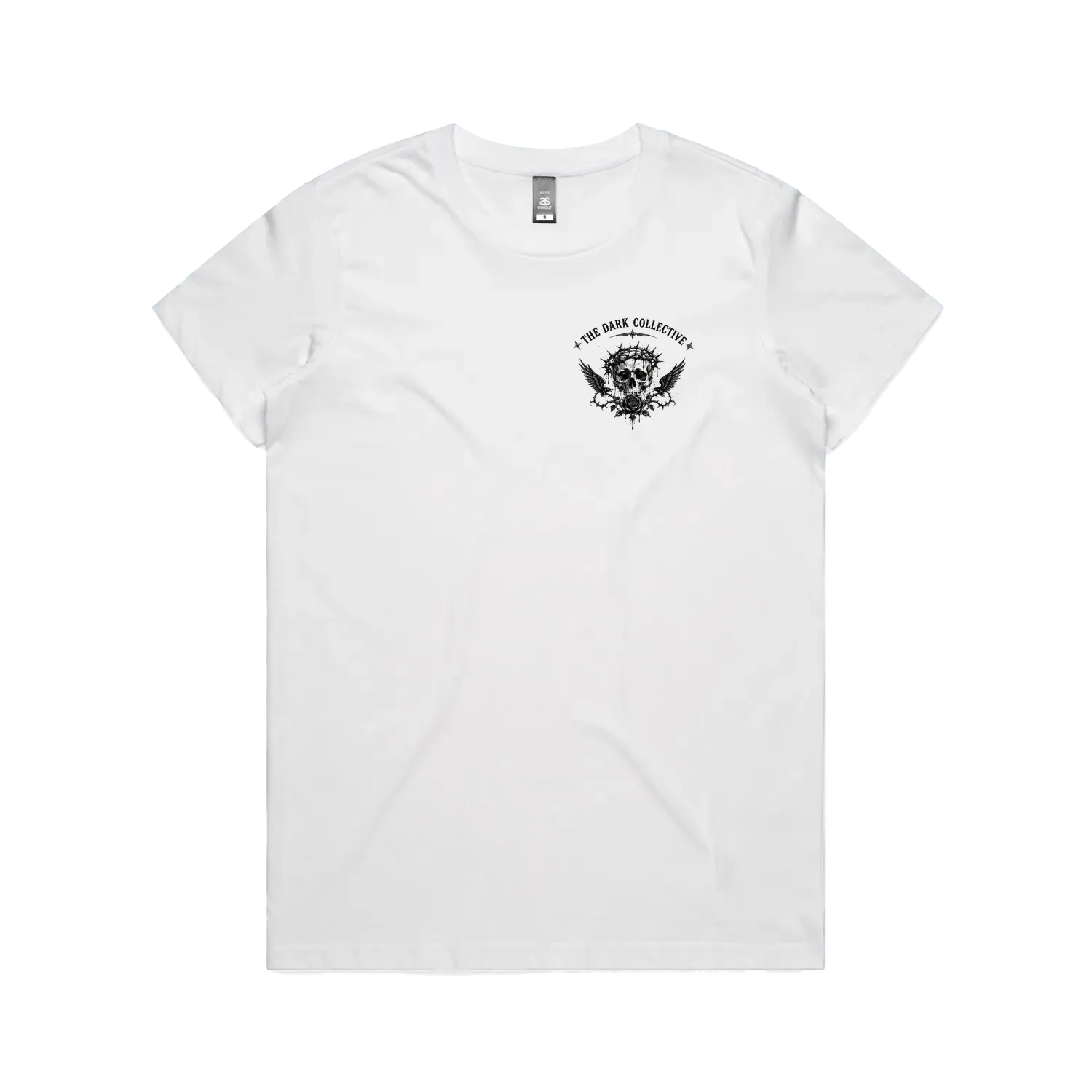 White front flat lay