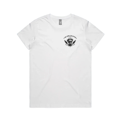 White front flat lay